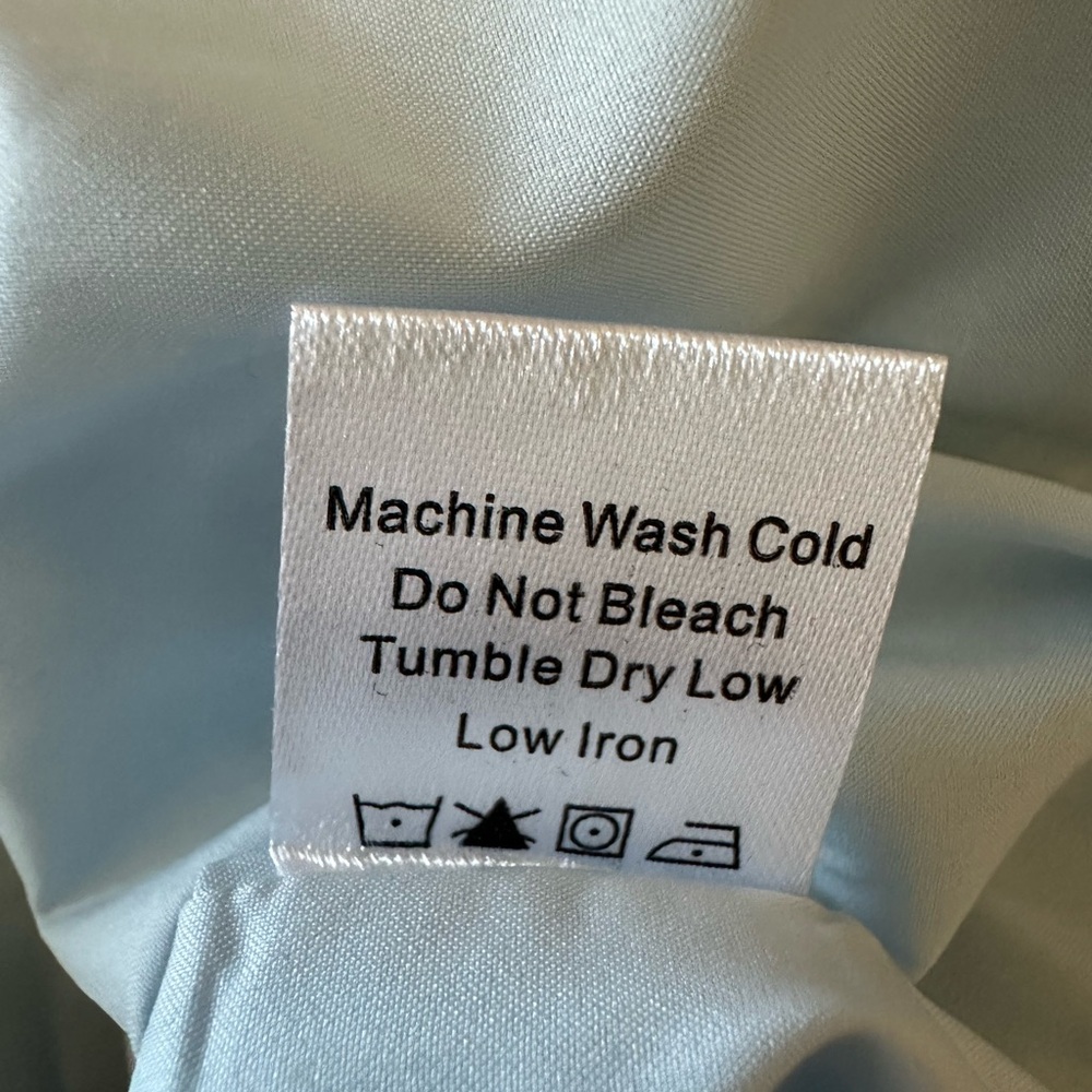 Tuckernuck Water's Edge Hydrangea Organza Palmerston Mini Dress Long Sleeve M - Picture 13 of 15